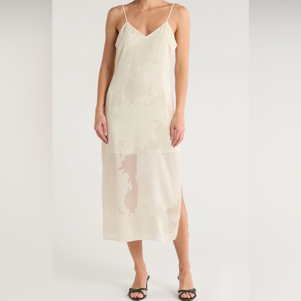 NWOT Never worn! Leith Jacquard Slip Dress size L